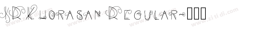 IRKhorasan Regular字体转换